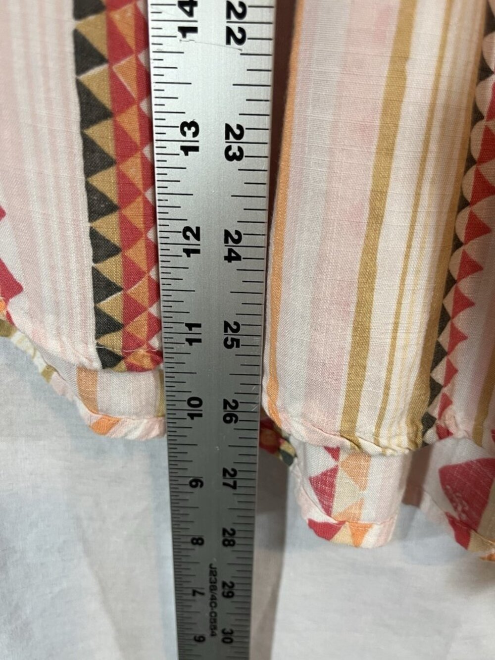 Sonoma Women’s XXL Pink Striped Southwest Print Blouse - Picture 9 of 9